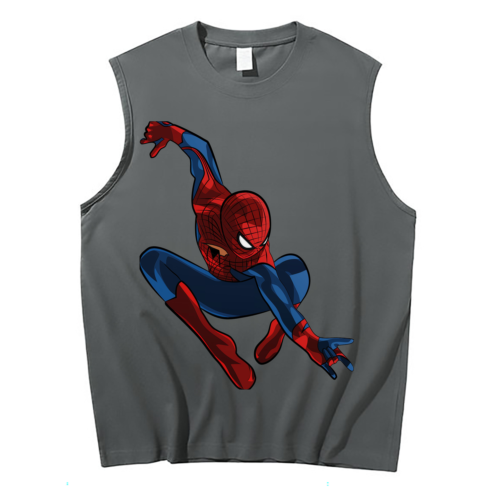 （画像用） Spider Man スパイダーマン コットン100％タンクトップ（フロントプリント）